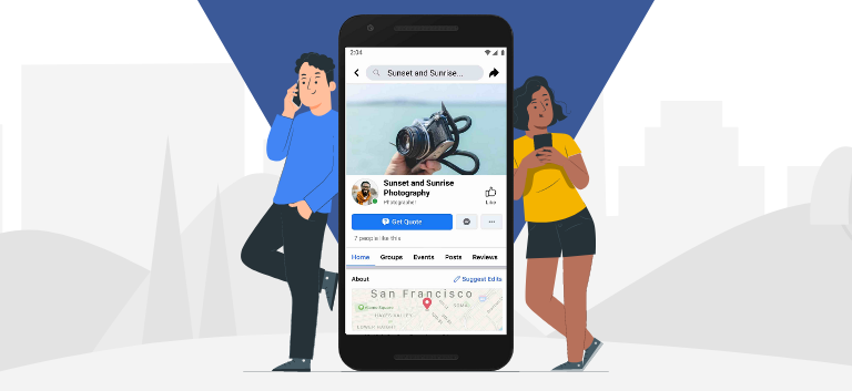 Atualizações na área do Facebook