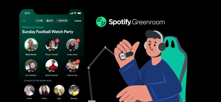 Conheça o Greenroom, aplicativo com salas de áudio ao vivo lançado recentemente pelo Spotify